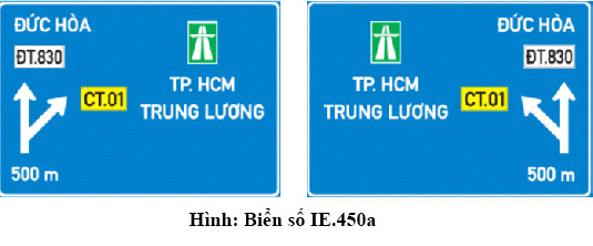 Biển báo chỉ dẫn theo QCVN 41:2019/BGTVT