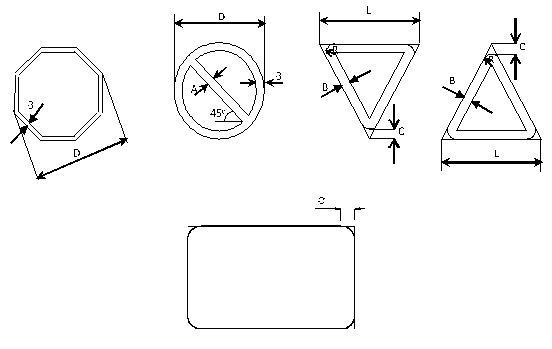 Kích thước biển báo giao thông QCVN 41:2019/BGTVT